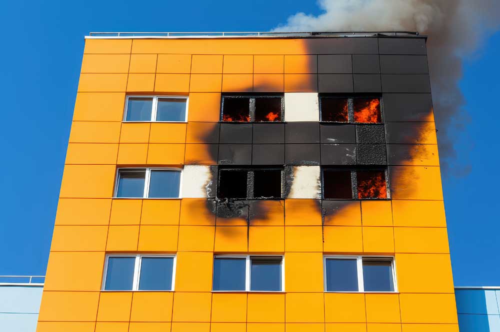 gereinigte Musterfläche