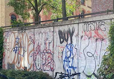 gereinigte Musterfläche
